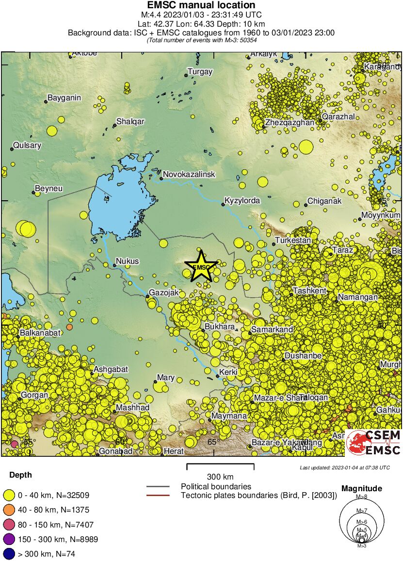 wide historical seismicity