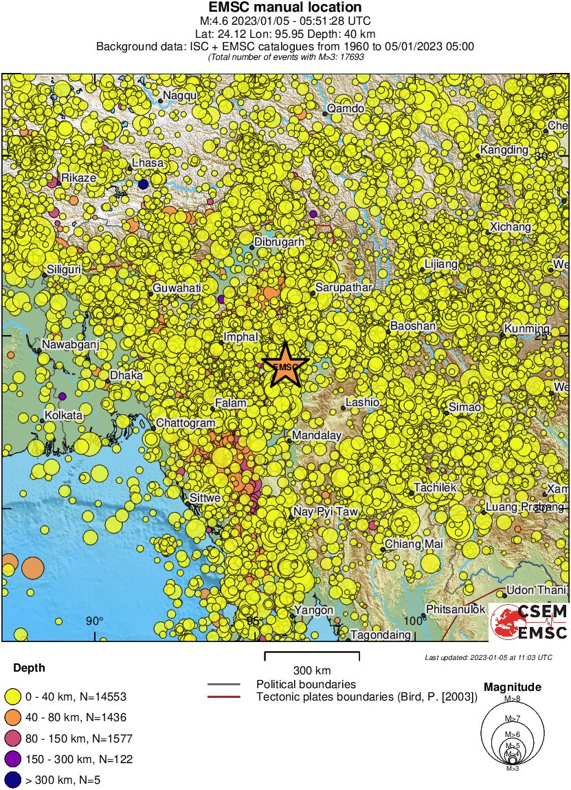 wide historical seismicity