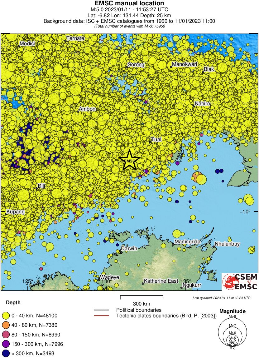 wide historical seismicity