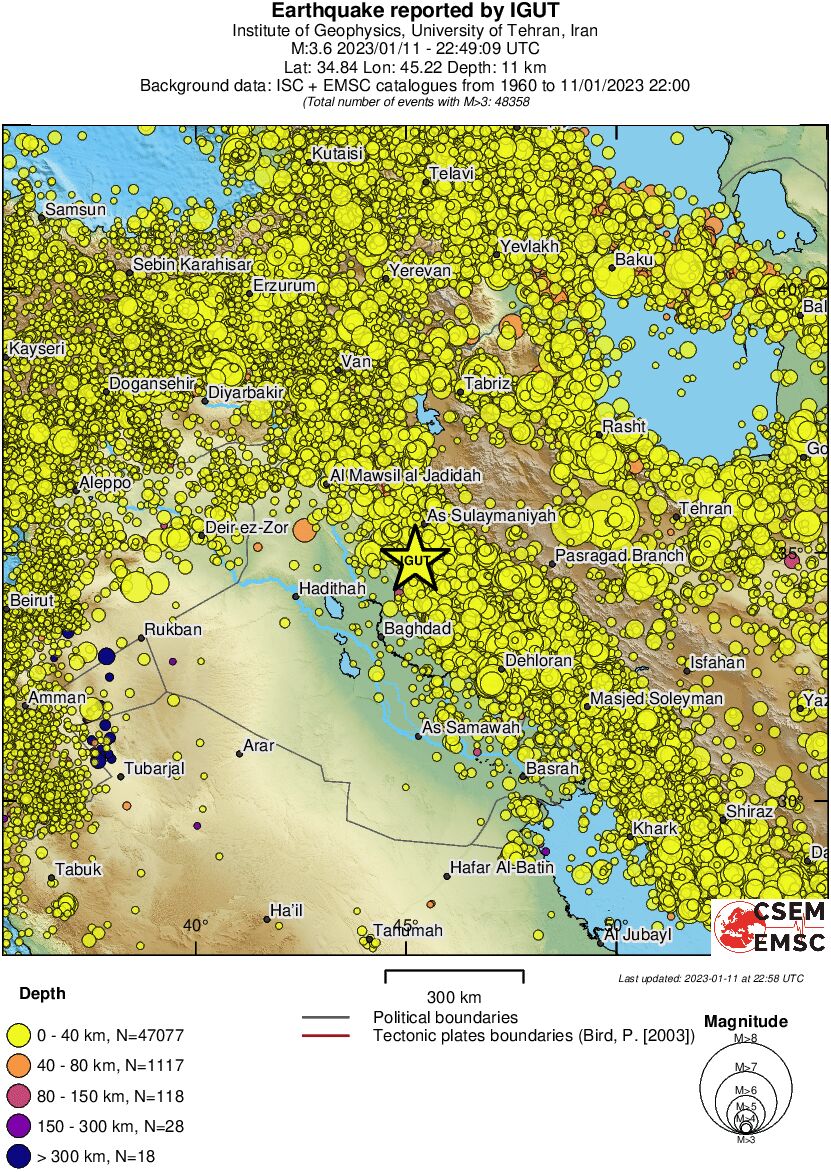 wide historical seismicity