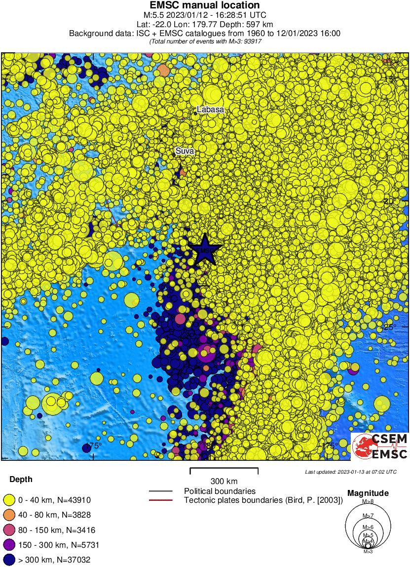 wide historical seismicity
