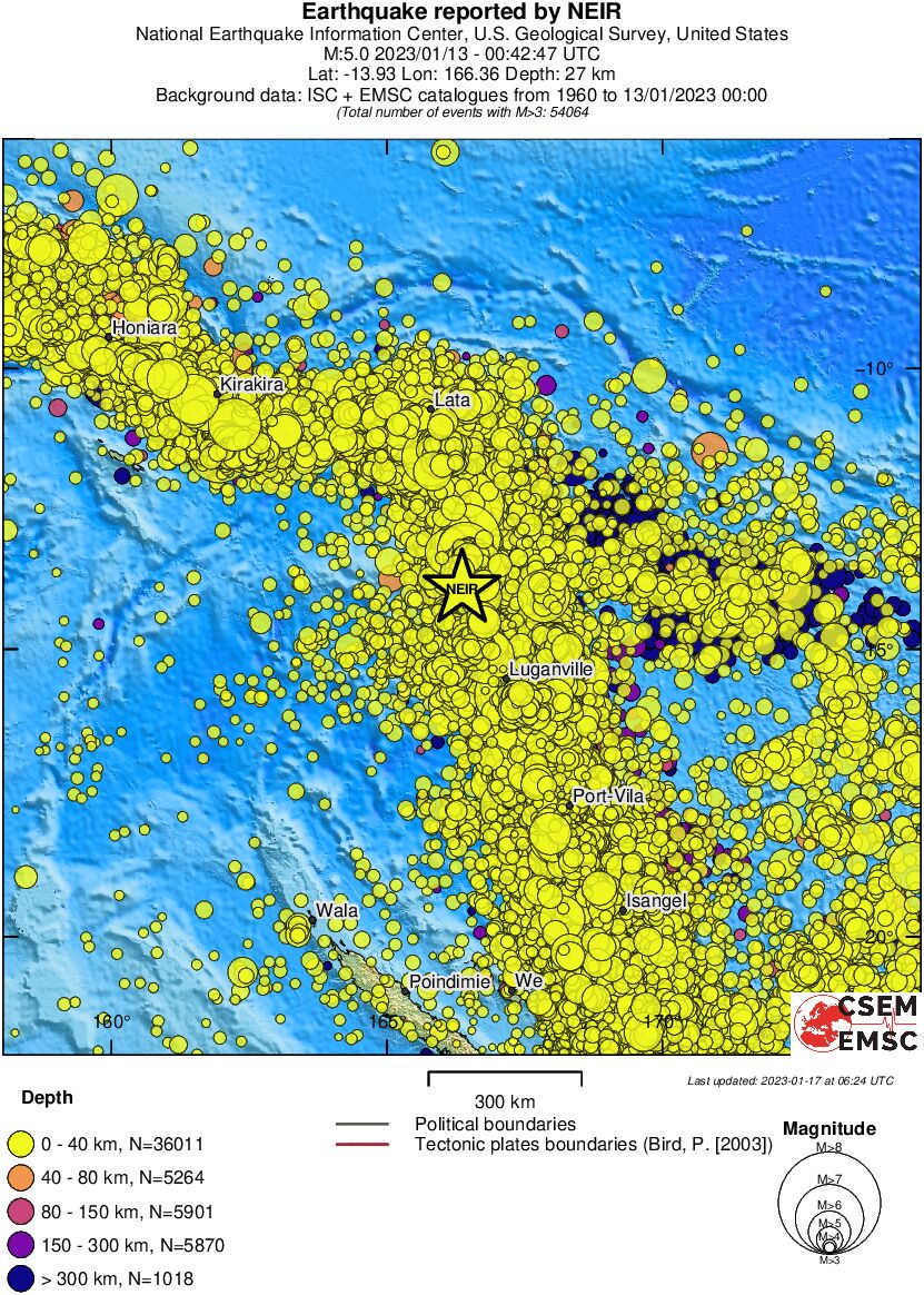 wide historical seismicity