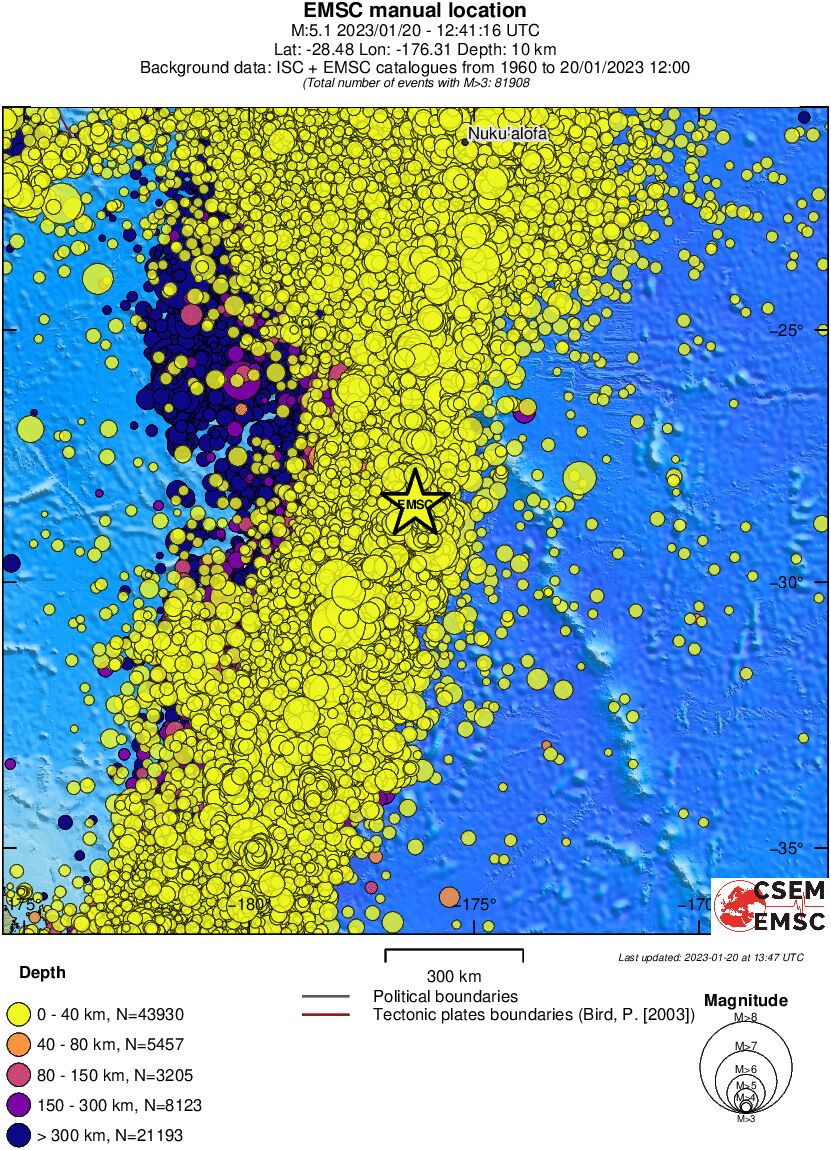 wide historical seismicity
