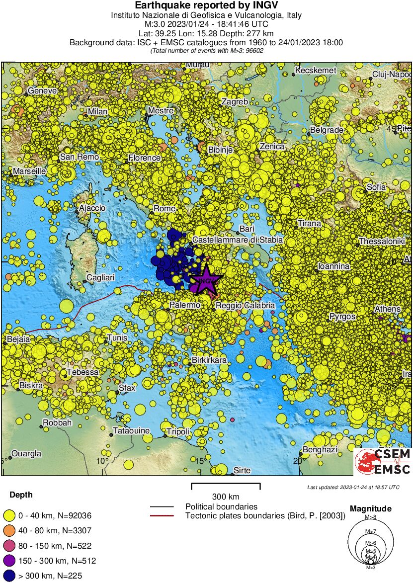 wide historical seismicity