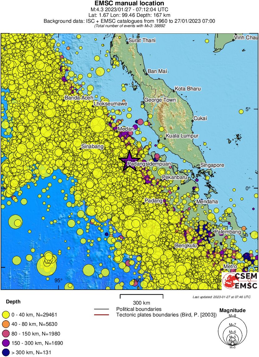 wide historical seismicity