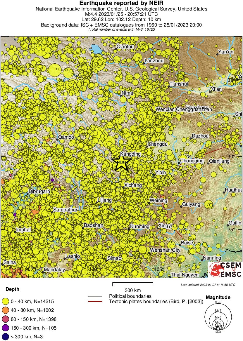 wide historical seismicity