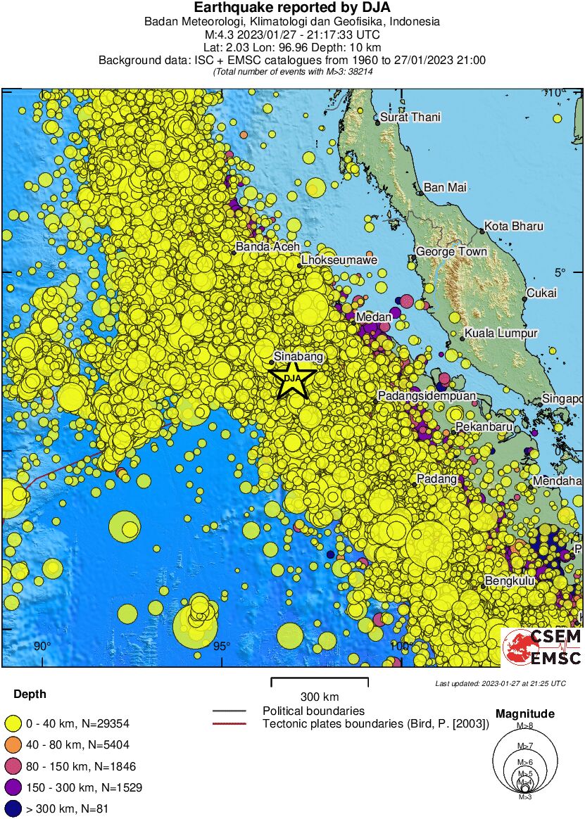 wide historical seismicity