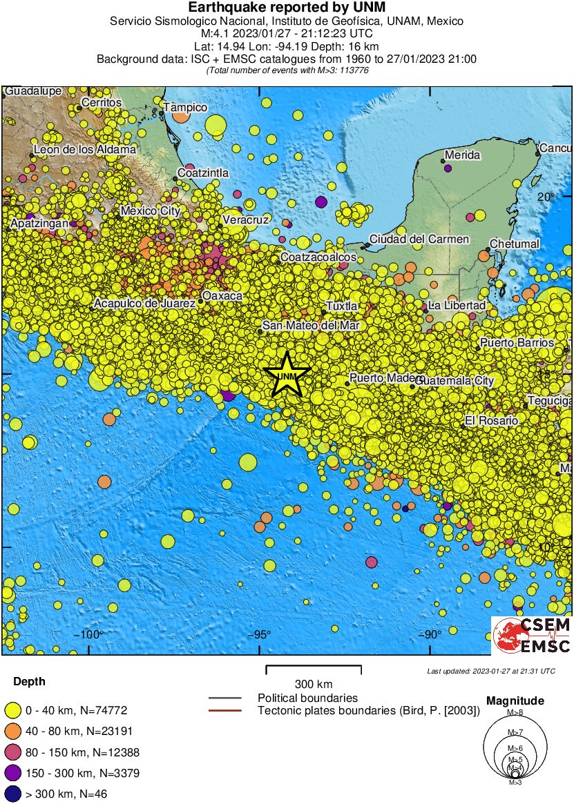 wide historical seismicity