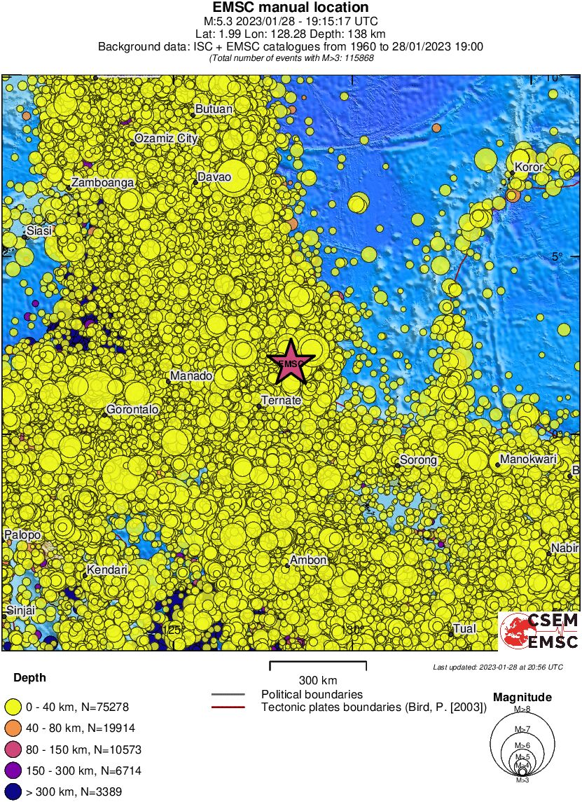 wide historical seismicity