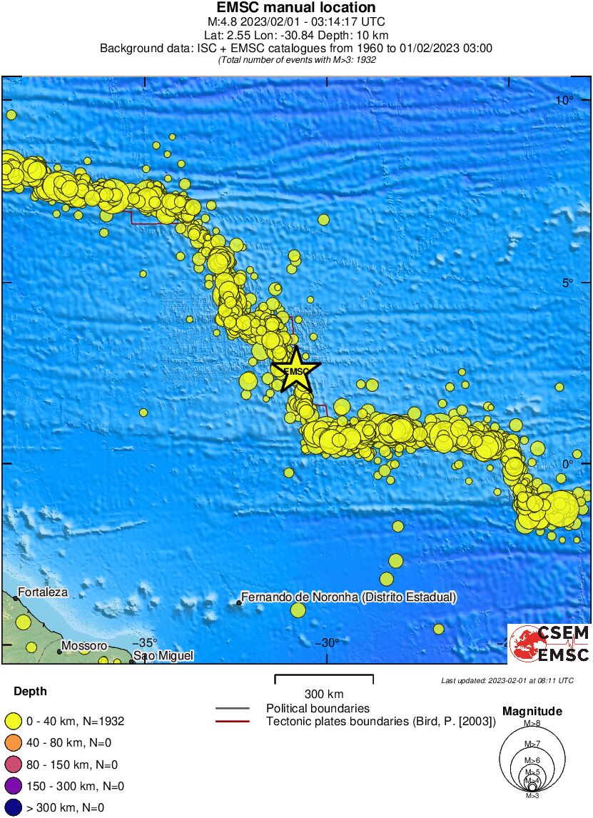 wide historical seismicity