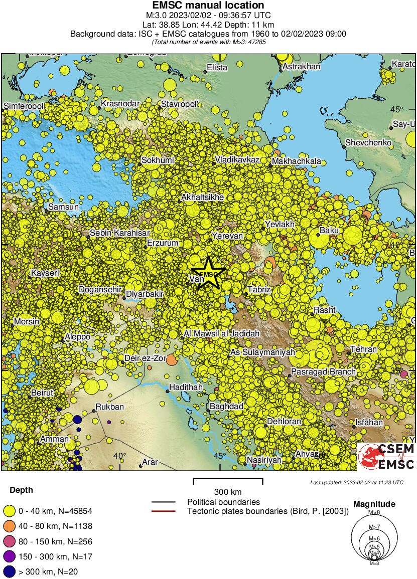 wide historical seismicity