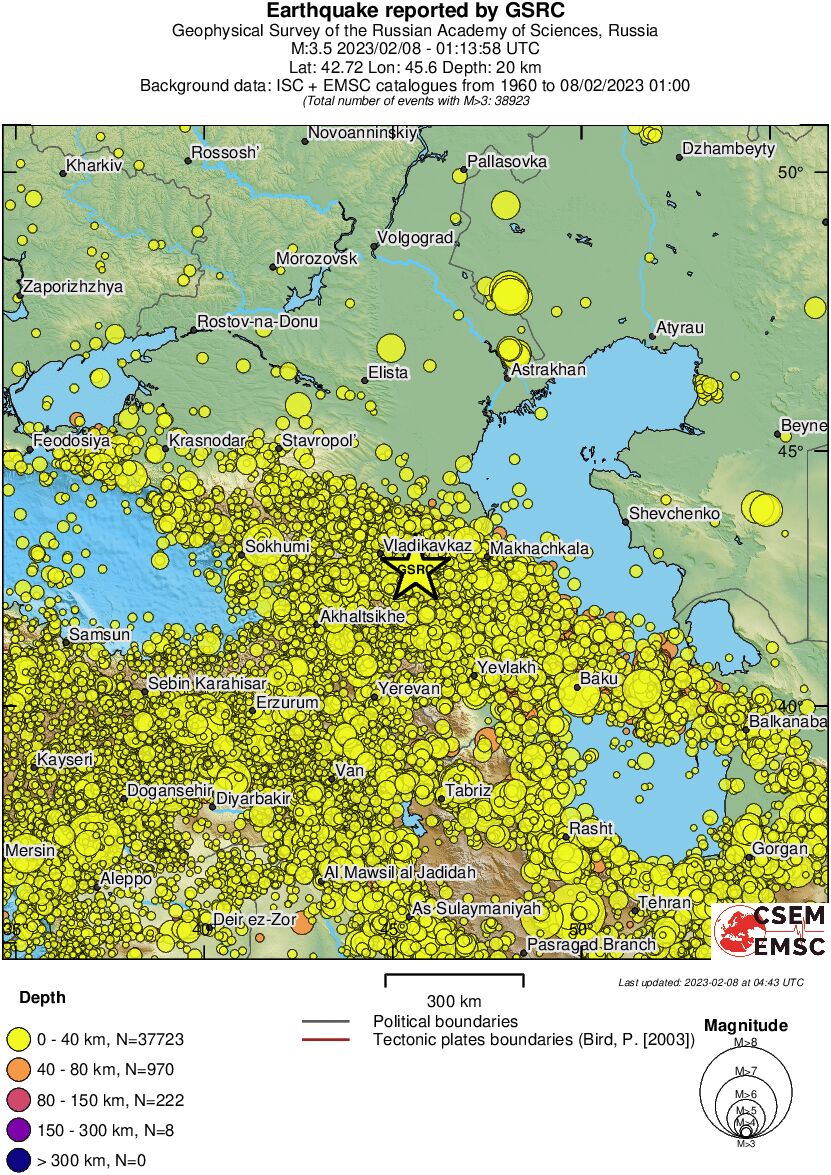 wide historical seismicity