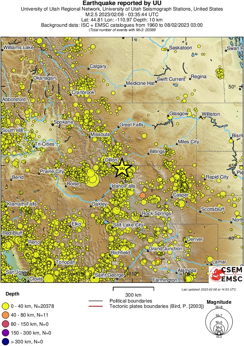 wide historical seismicity