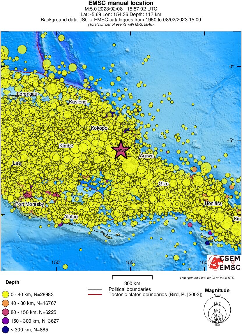 wide historical seismicity