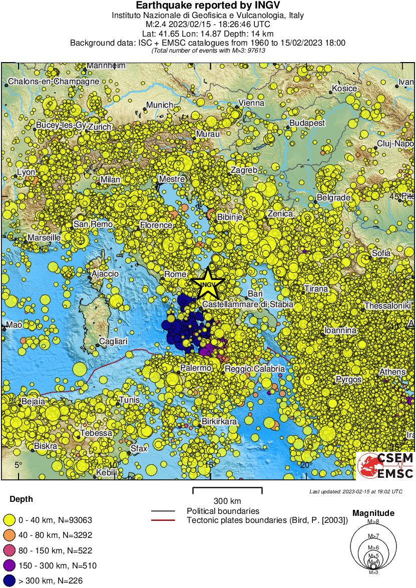 wide historical seismicity