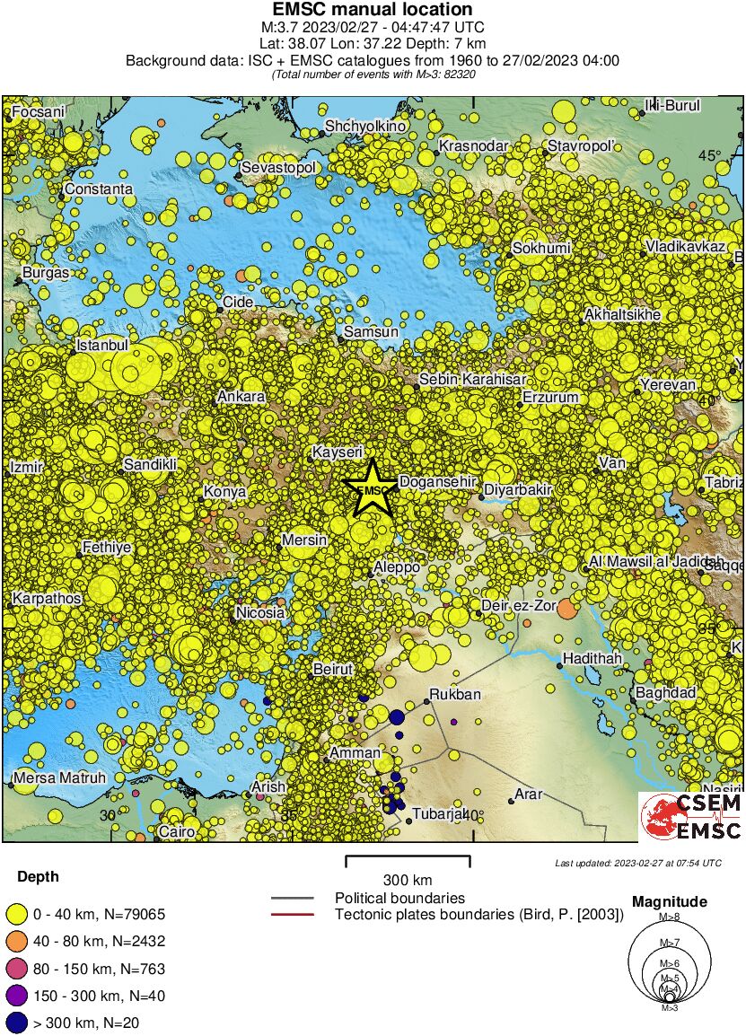 wide historical seismicity