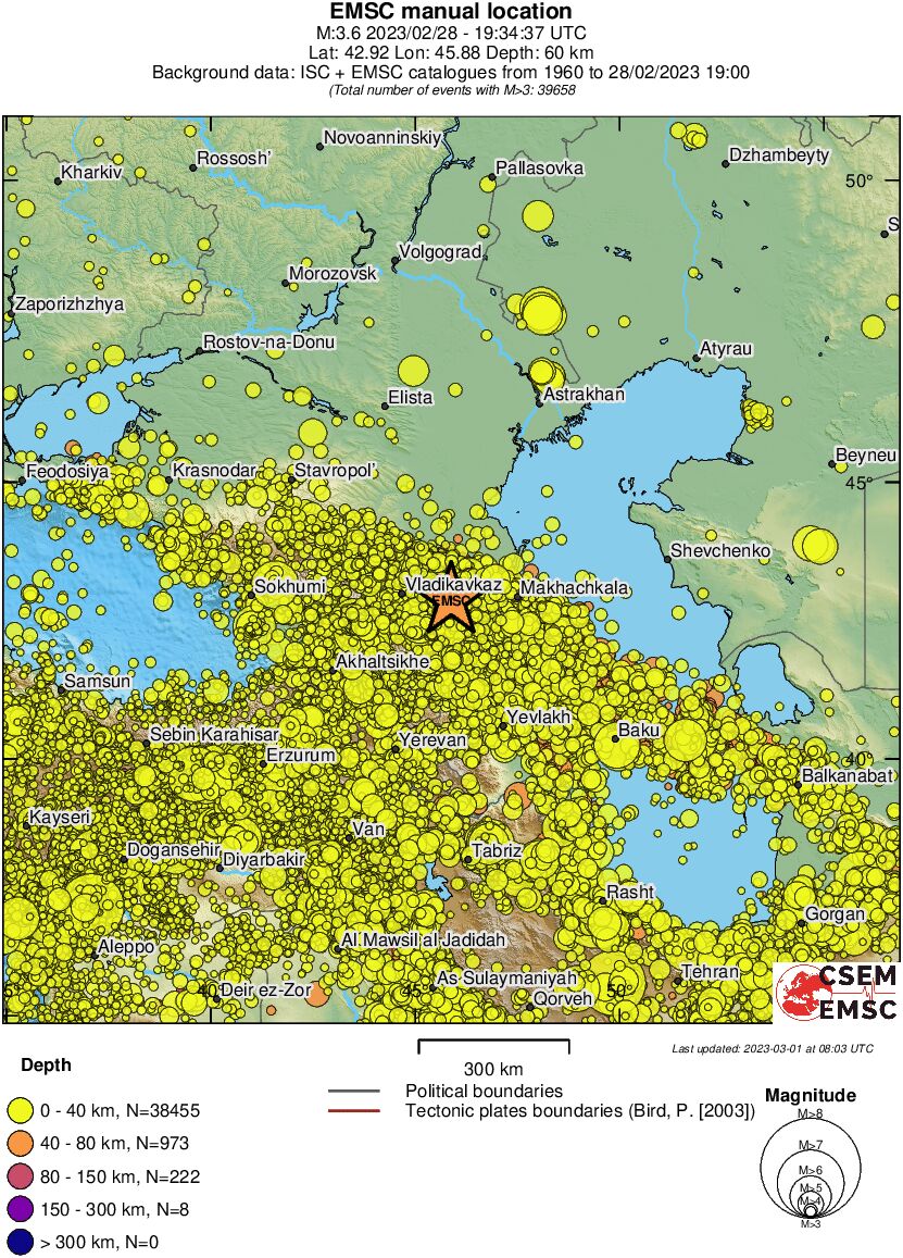 wide historical seismicity