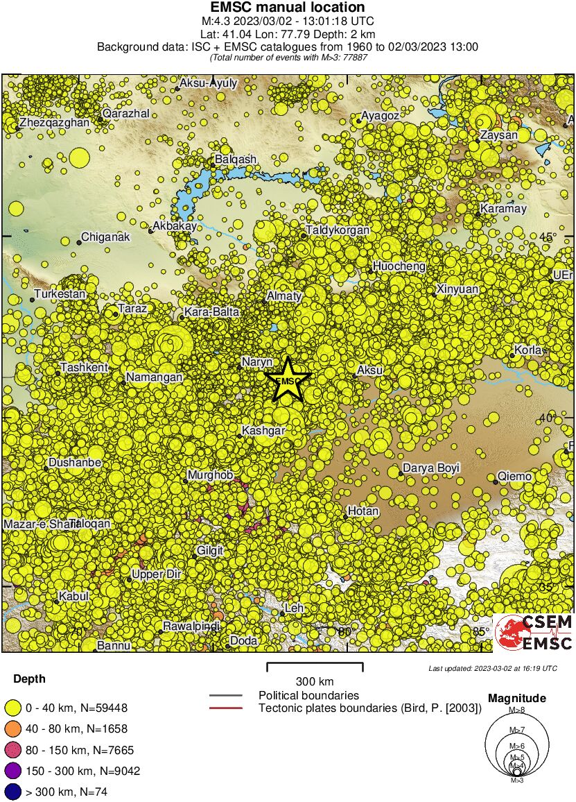 wide historical seismicity