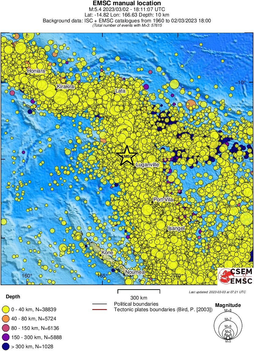 wide historical seismicity