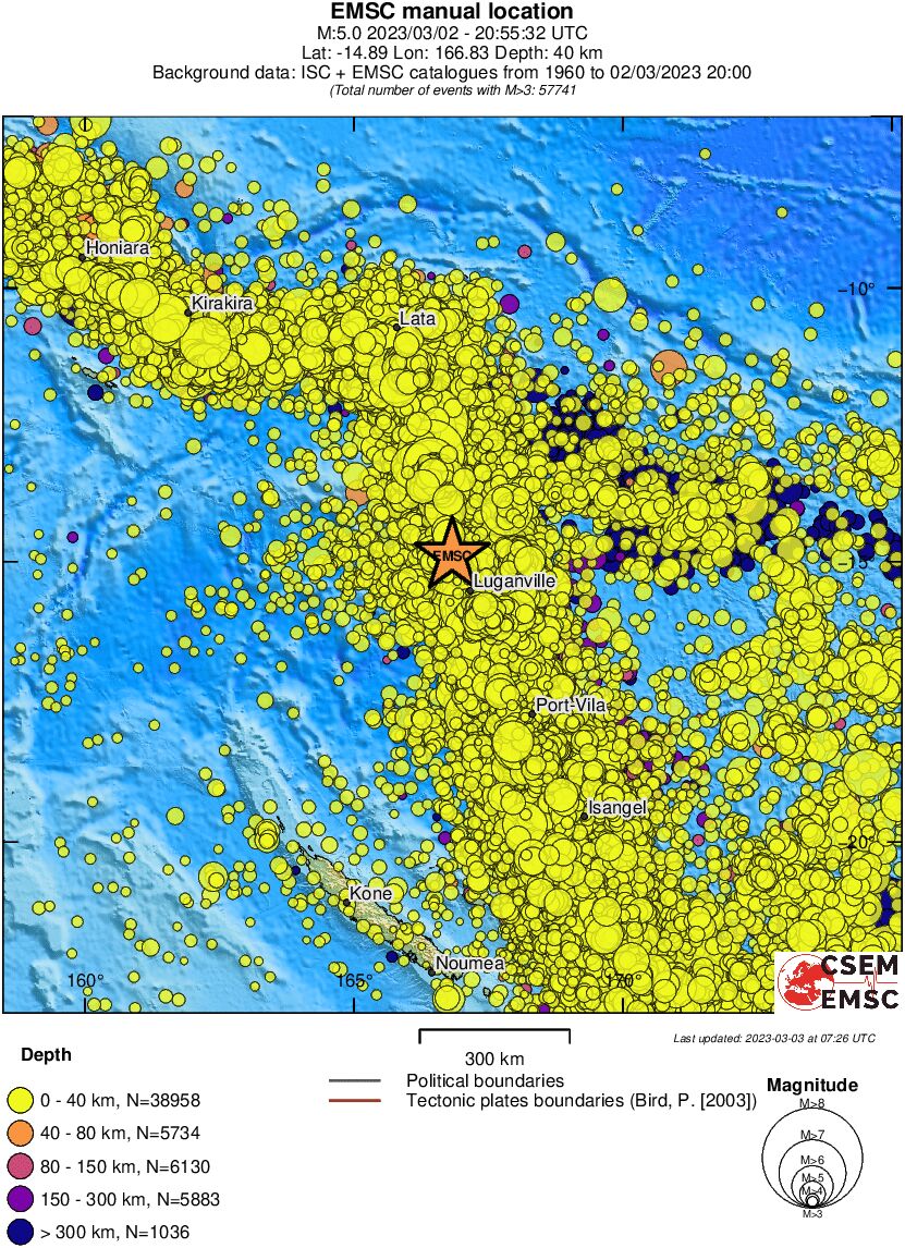 wide historical seismicity