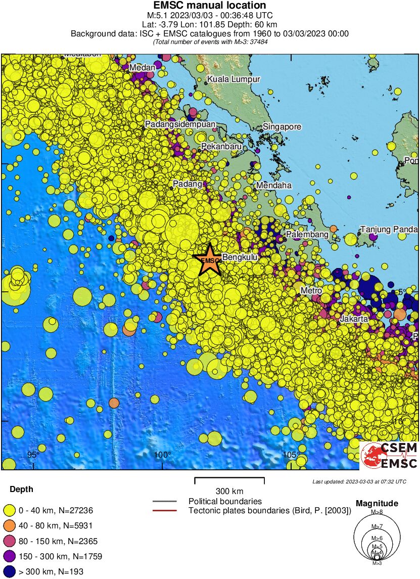 wide historical seismicity
