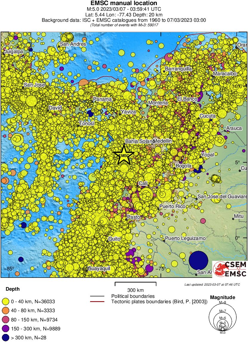 wide historical seismicity