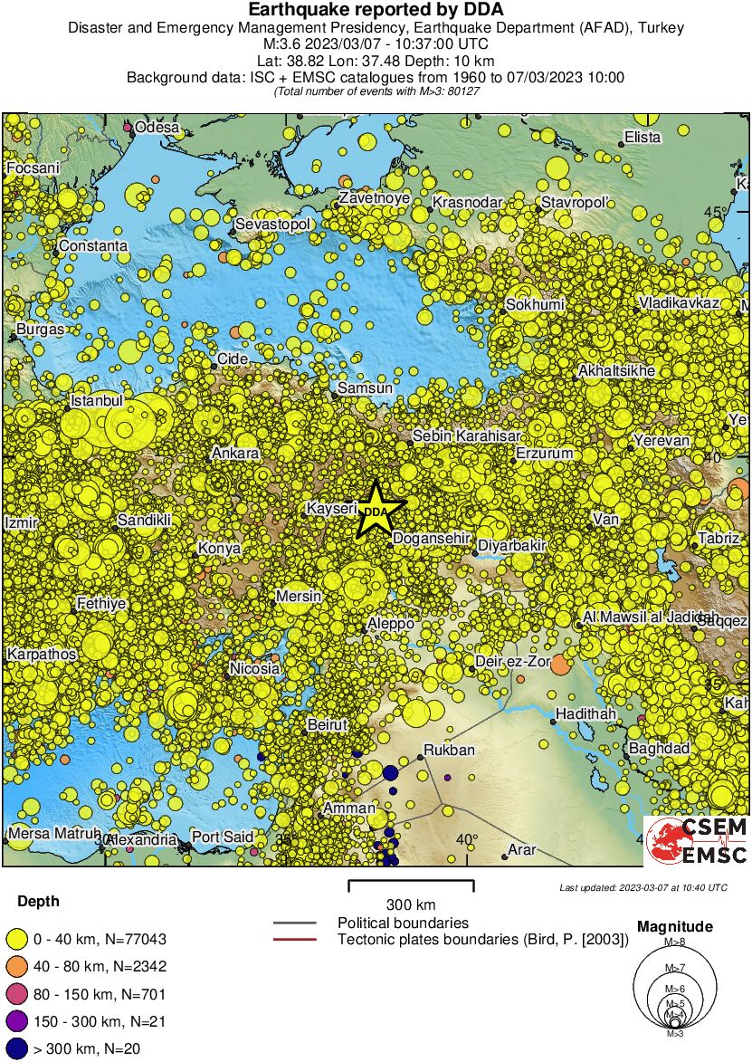 wide historical seismicity