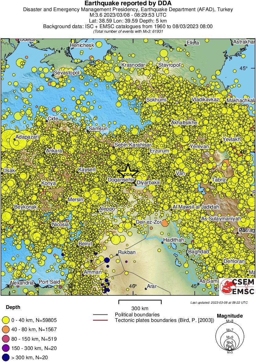 wide historical seismicity