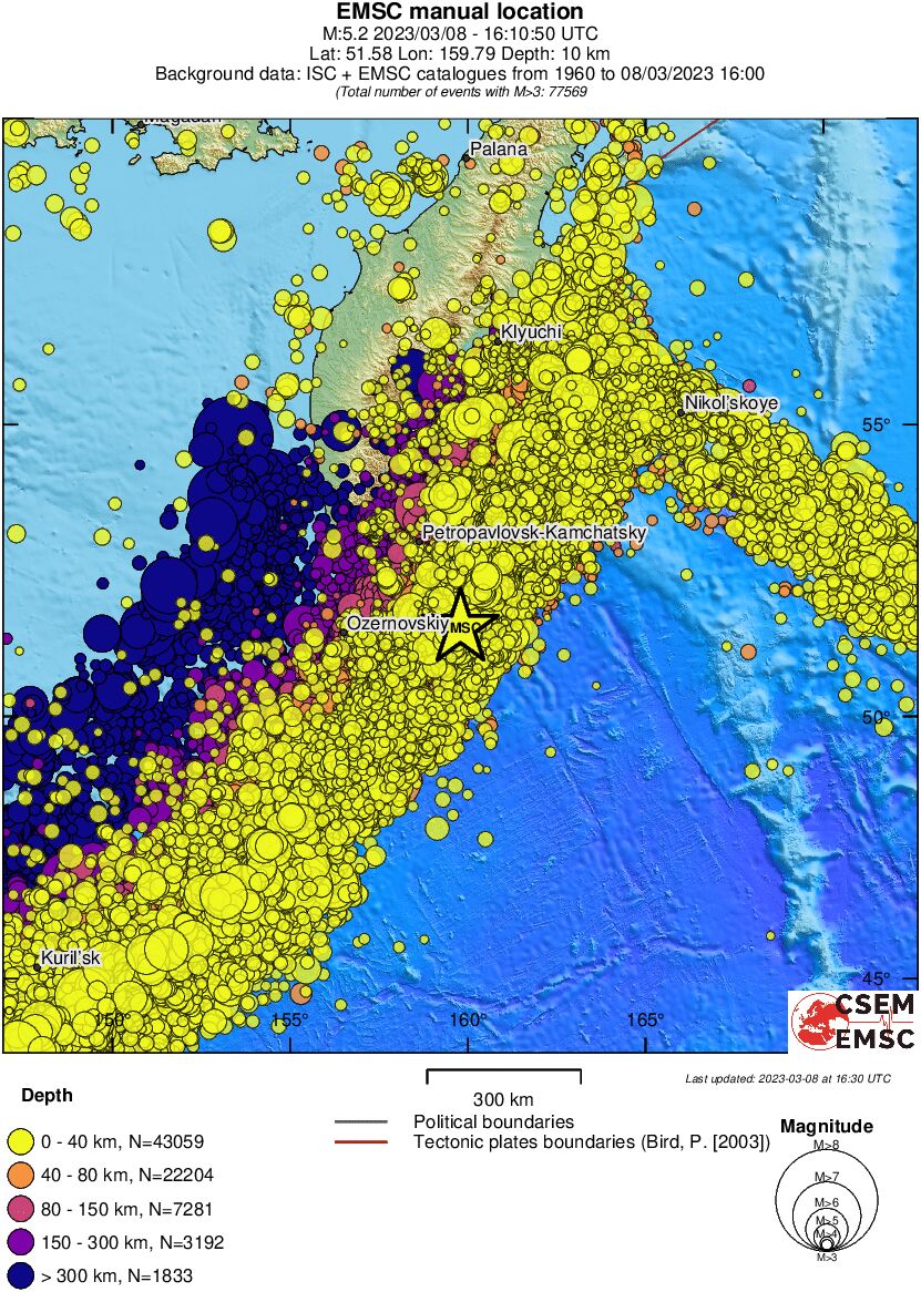 wide historical seismicity