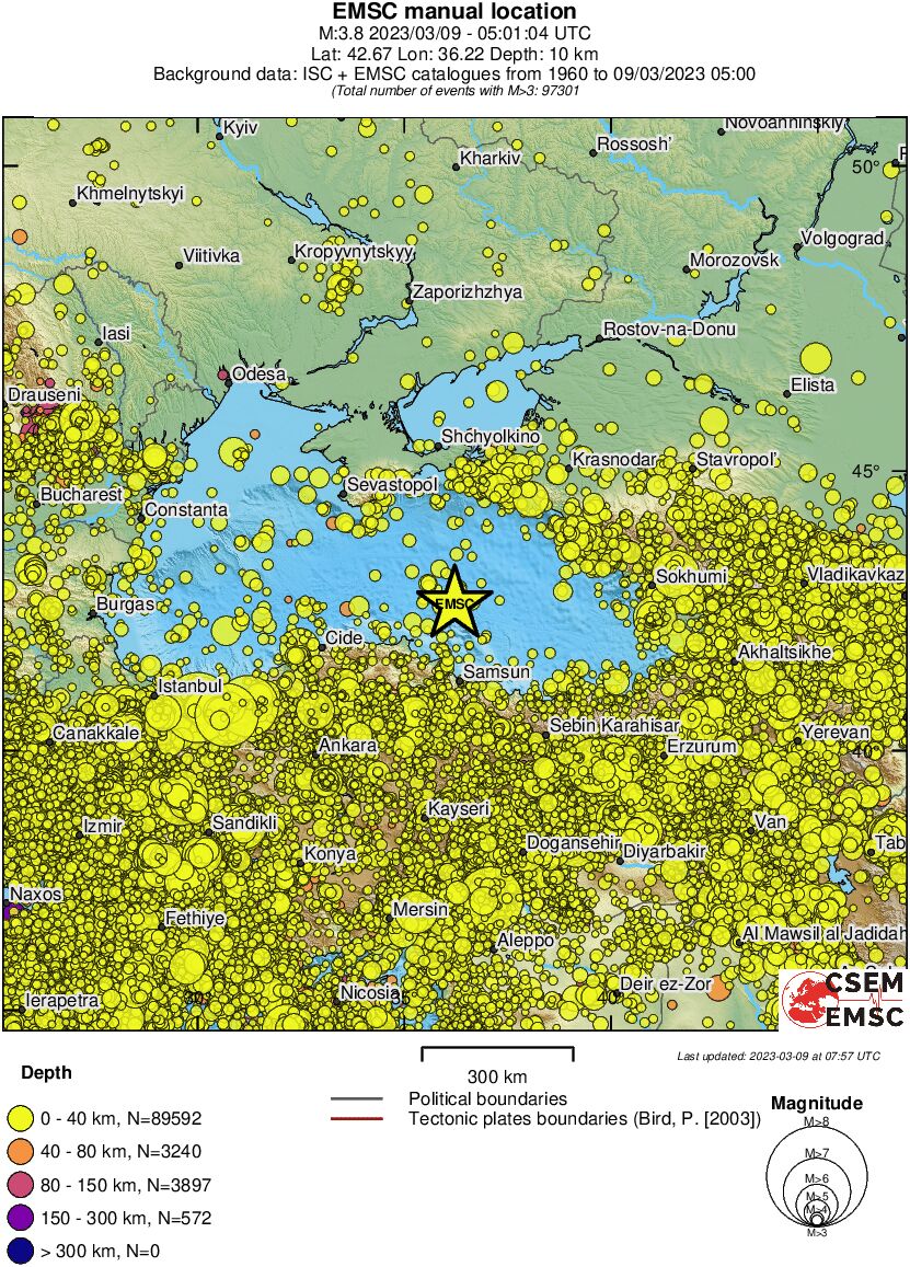 wide historical seismicity