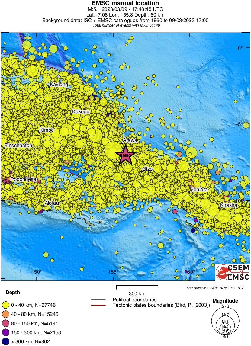 wide historical seismicity