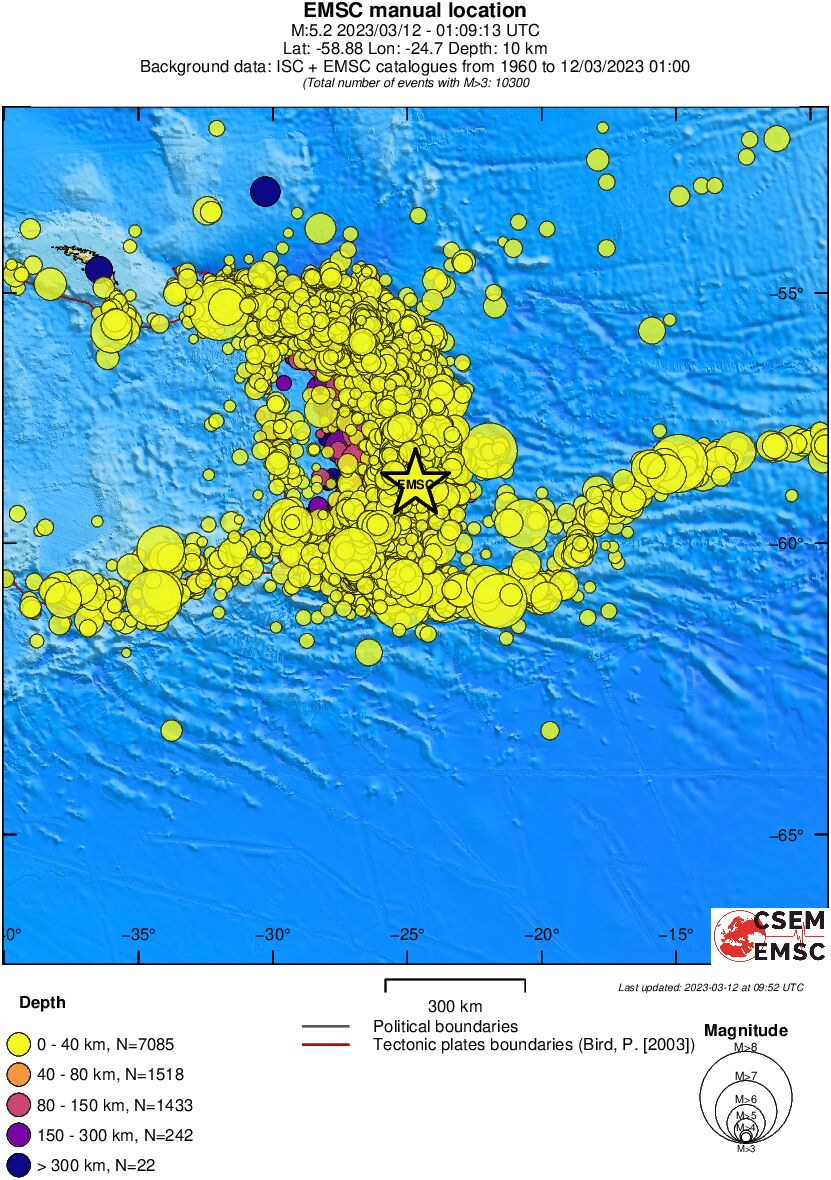 wide historical seismicity