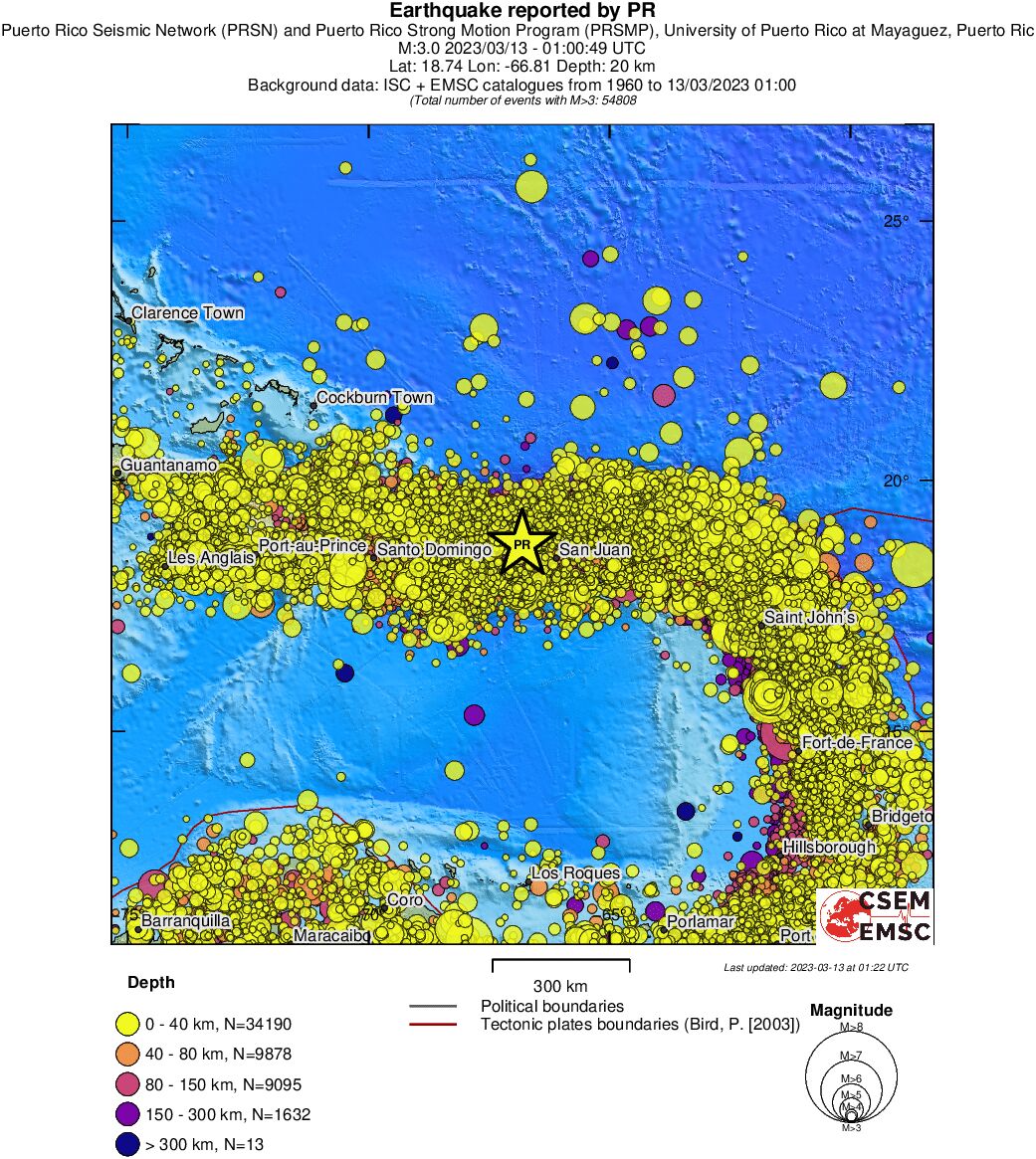 wide historical seismicity