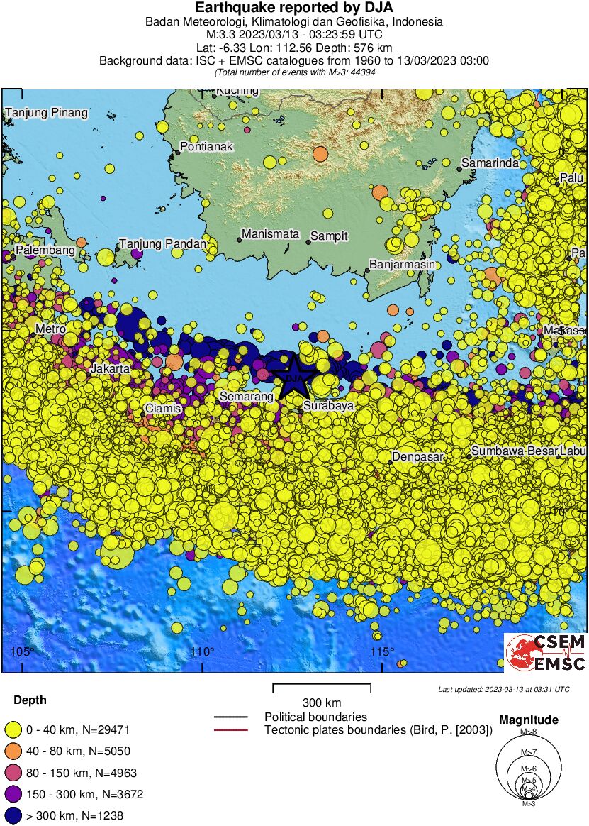 wide historical seismicity