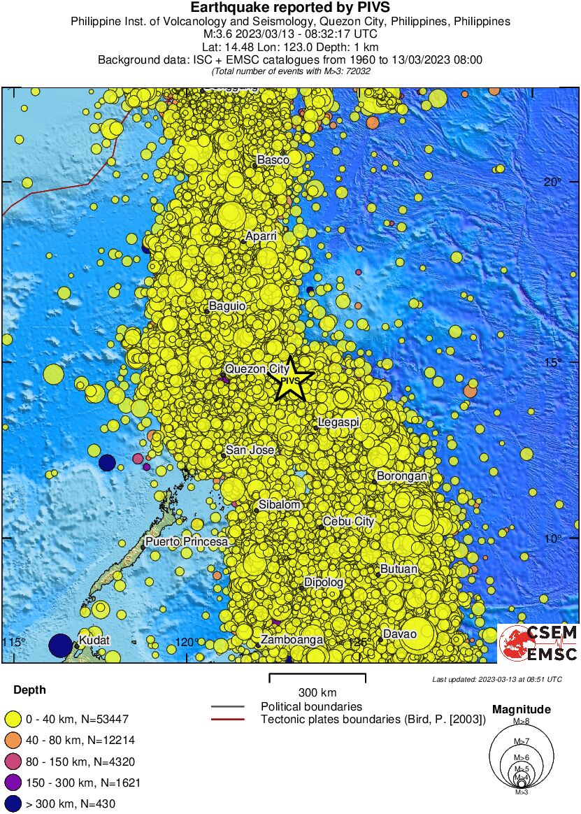 wide historical seismicity