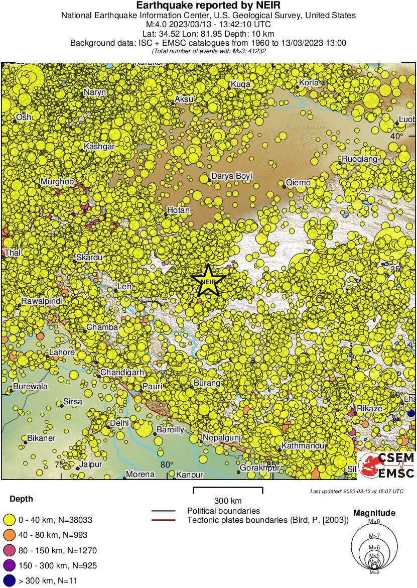 wide historical seismicity