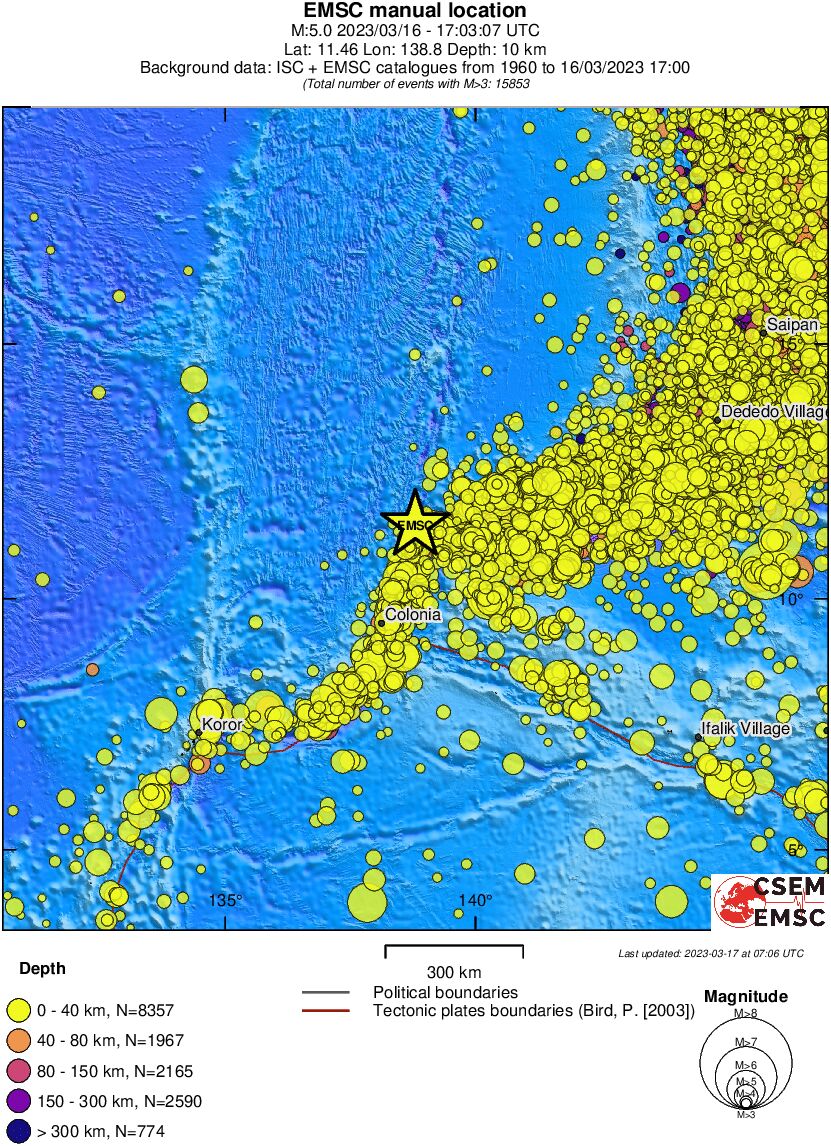 wide historical seismicity