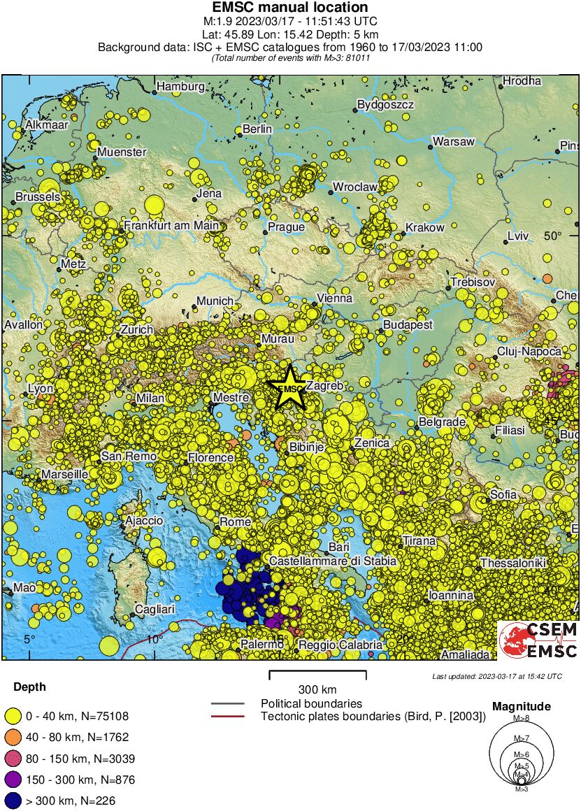 wide historical seismicity