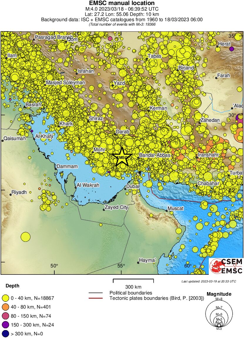 wide historical seismicity