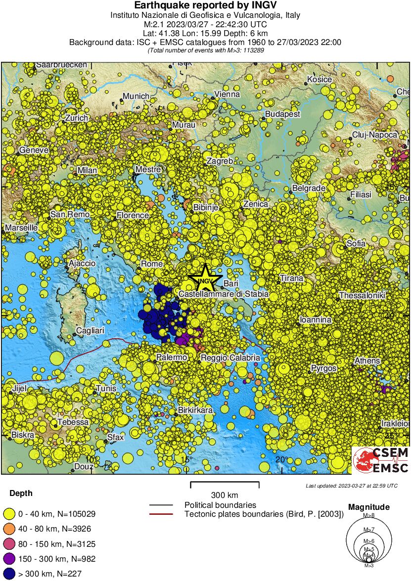 wide historical seismicity