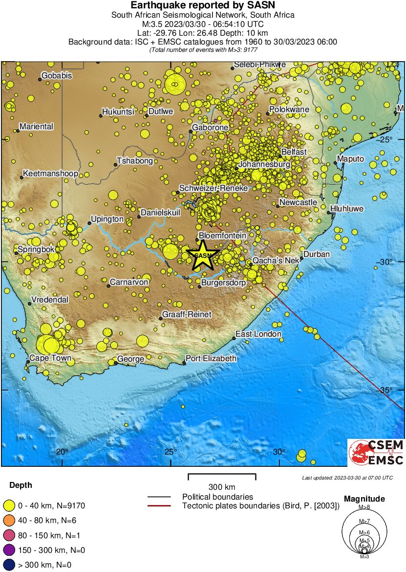 wide historical seismicity