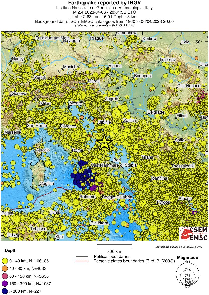 wide historical seismicity