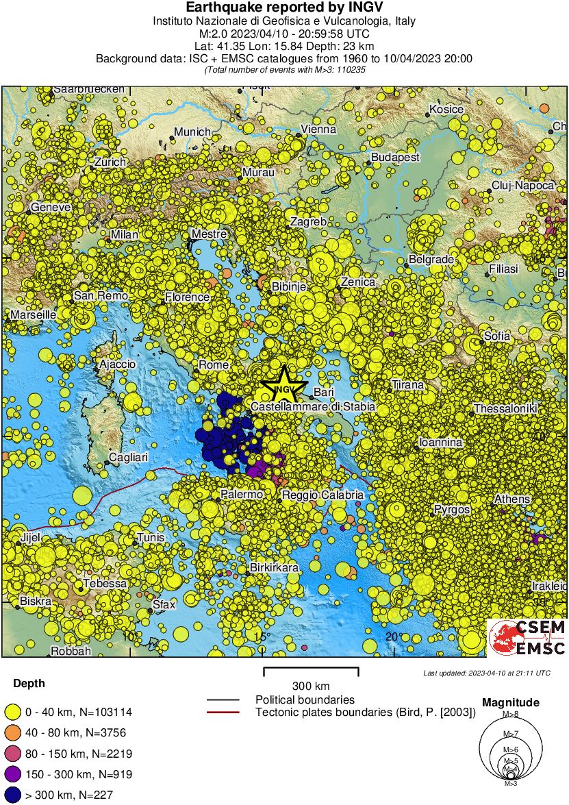 wide historical seismicity