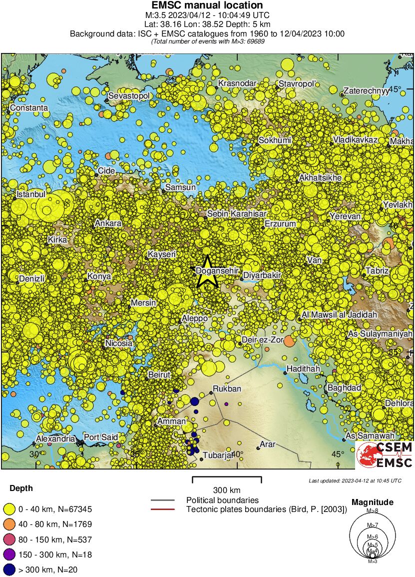 wide historical seismicity