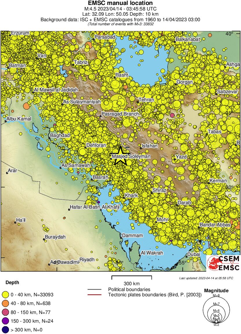 wide historical seismicity