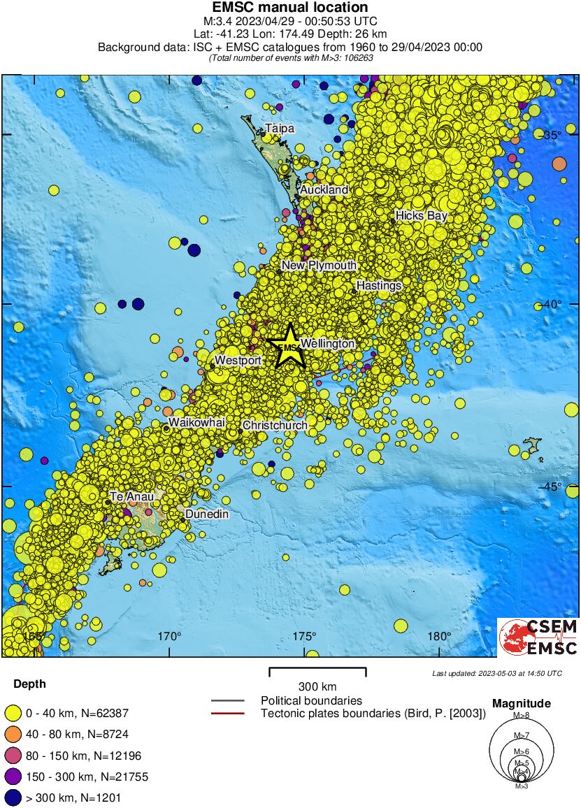 wide historical seismicity