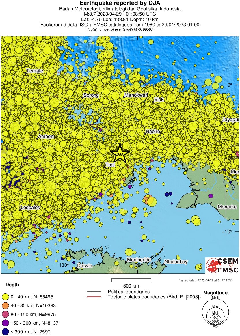 wide historical seismicity