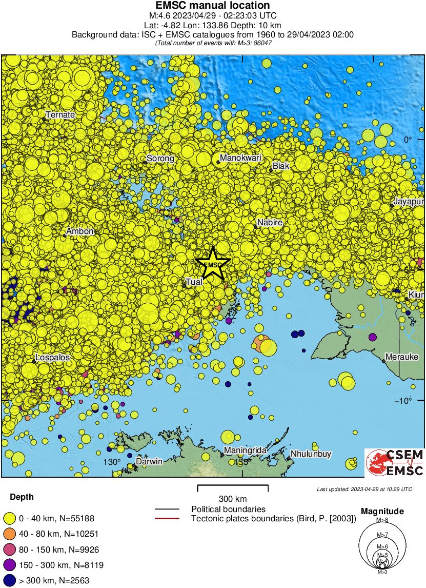 wide historical seismicity