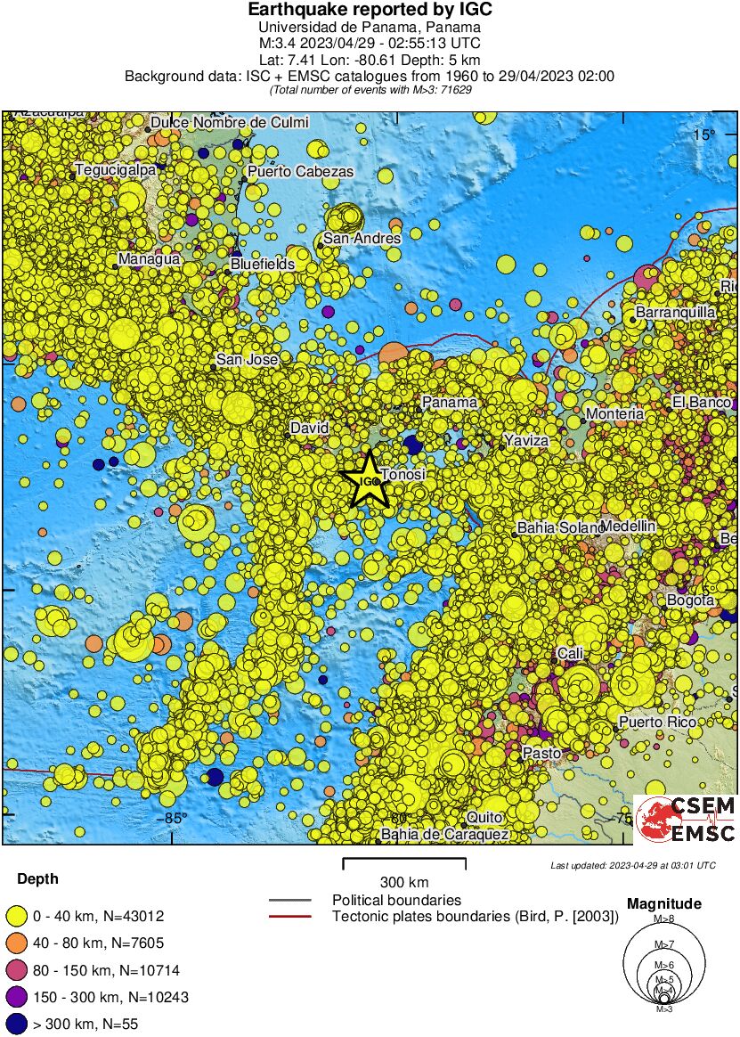 wide historical seismicity