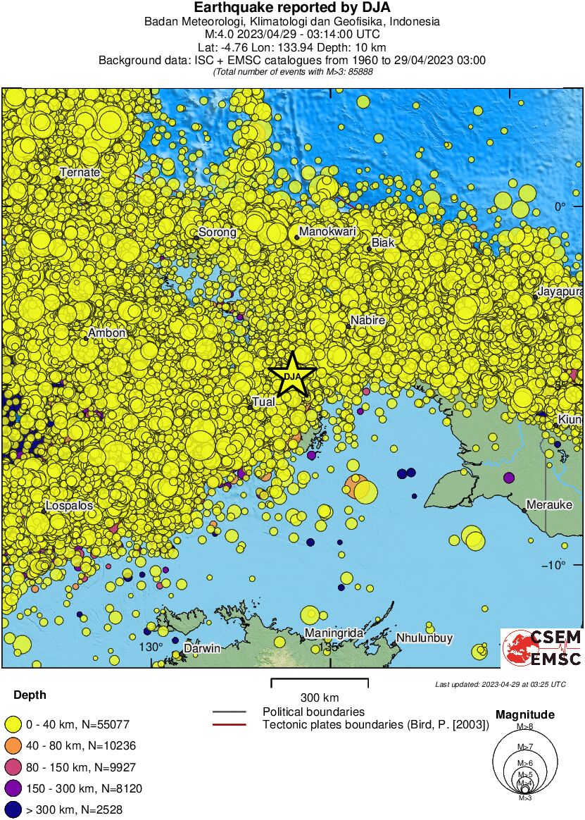 wide historical seismicity